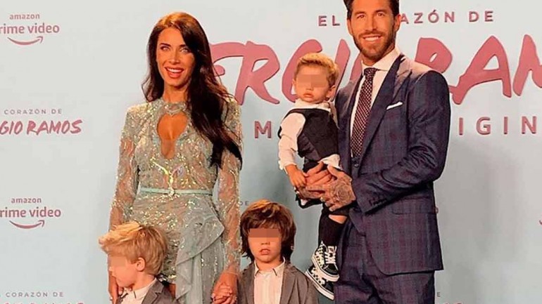 Sergio Ramos presume de familia en el estreno de su documental
