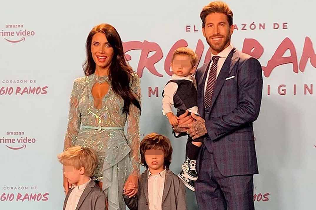 Sergio Ramos presume de familia en el estreno de su documental