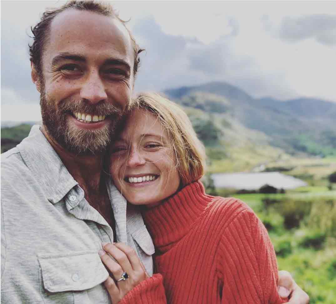 James Middleton y Alizee Thevenet © Redes Sociales