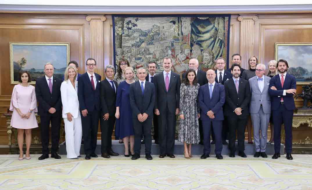 Reyes Felipe y Letizia - Audiencia a las Juntas Directivas de las Academias Europeas y Española de Dermatología y Venereología © Casa S.M. El Rey