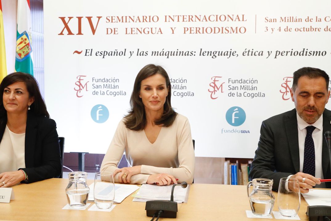 Reina Letizia - Inauguración del XIV Seminario Internacional de Lengua y Periodismo: “El Español y las máquinas: lenguaje, ética y periodismo” © Casa S.M. El Rey