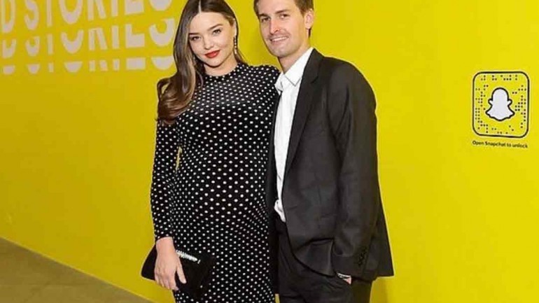 Miranda Kerr y Evan Spiegel, padres de su segundo hijo