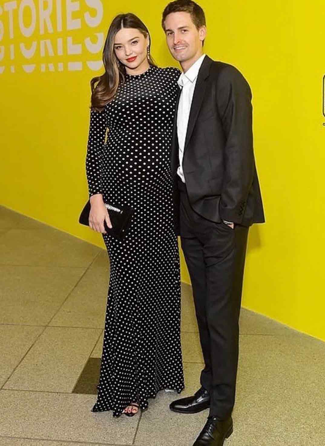 Miranda Kerr y Evan Spiegel © Instagram