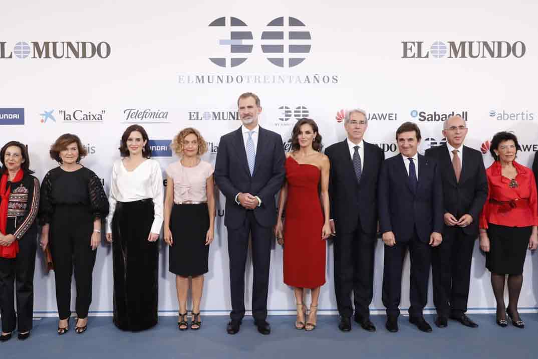 Reyes Felipe y Letizia - 30º aniversario del diario “El Mundo” © Casa S.M. El Rey