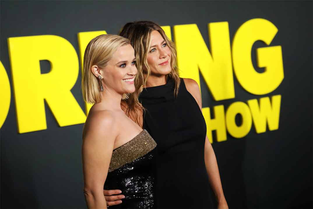 Jennifer Aniston y Reese Witherspoon estrenan “The Morning Show” en Apple Tv