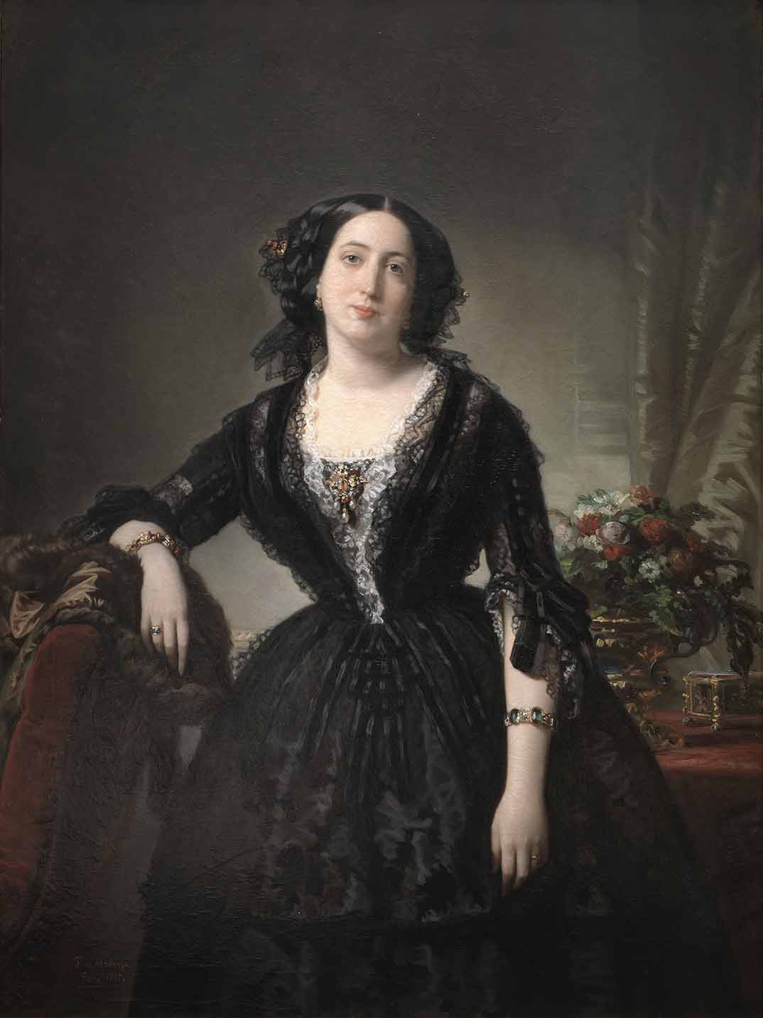 María Dolores de Aldama, marquesa de Montelo Federico de Madrazo 1855. Óleo sobre lienzo. Madrid, Museo Nacional del Prado