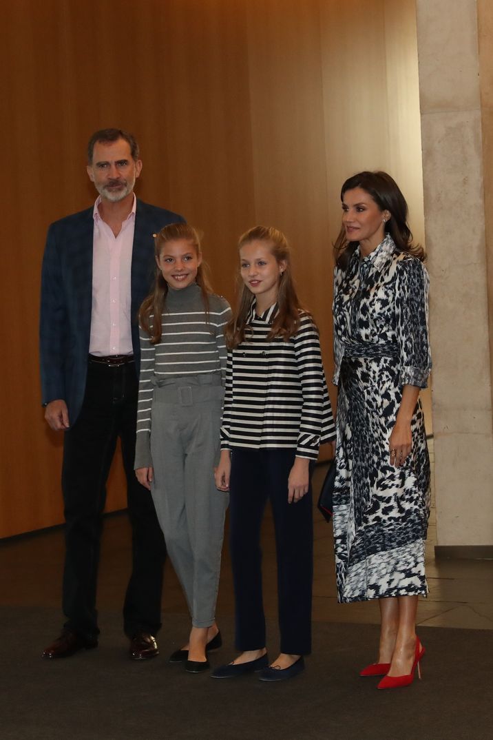 Los reyes Felipe y Letizia con la Princesa Leonor y la Infanta Sofía - Premios Princesa Girona 2019 © Casa S.M. El Rey