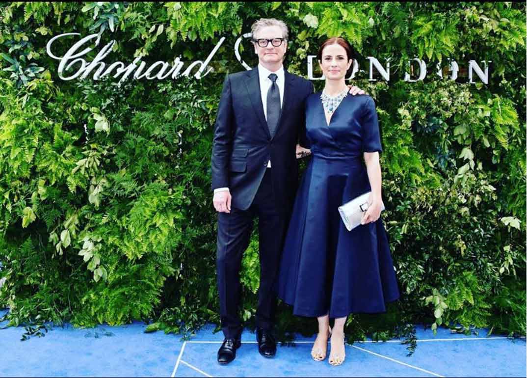 Colin Firth y su esposa Livia © Instagram