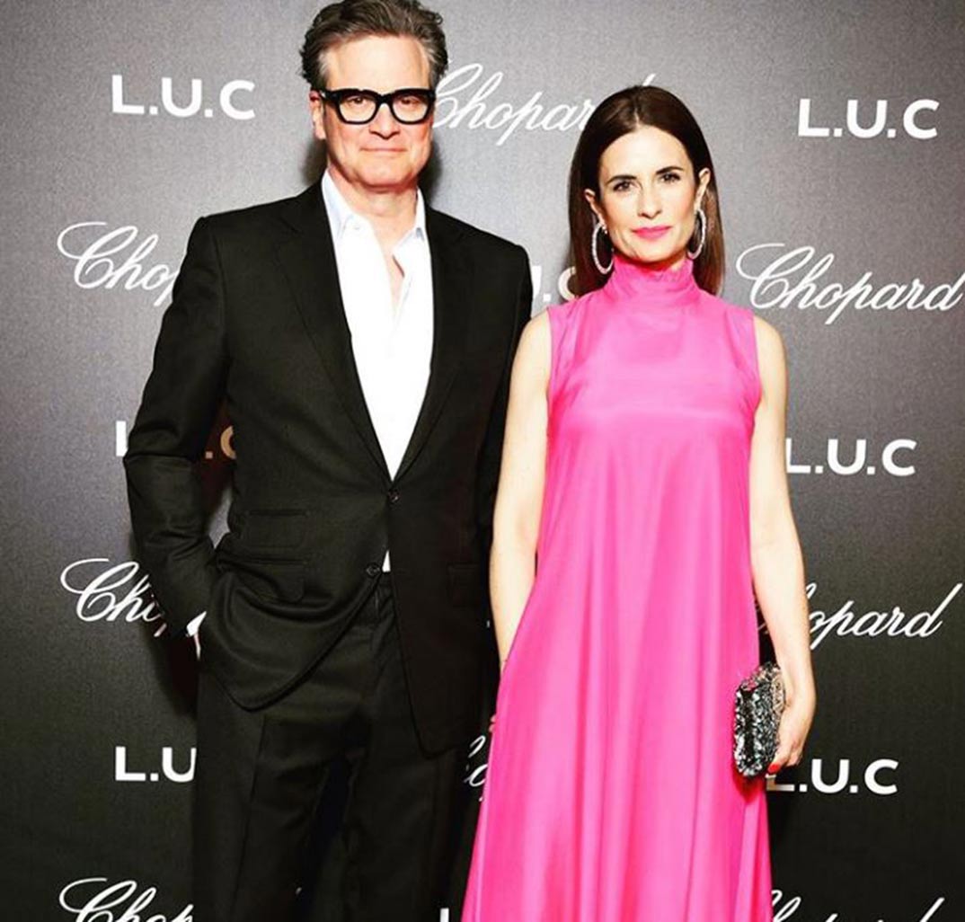 Colin Firth y su esposa Livia © Instagram