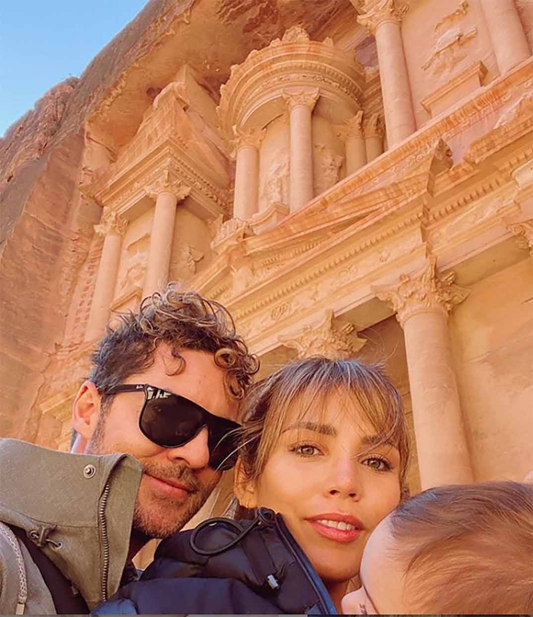 David Bisbal y Rosanna Zanetti con su hijo Matteo © Instagram