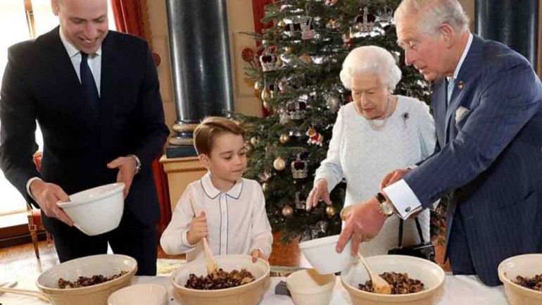 El príncipe George, un pequeño chef en palacio