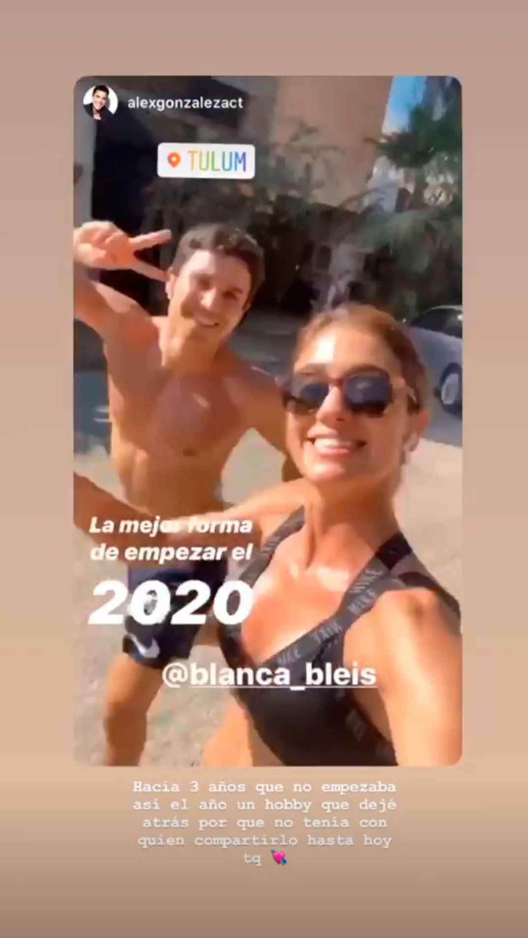 Álex González y Blanca Bleis © Instagram