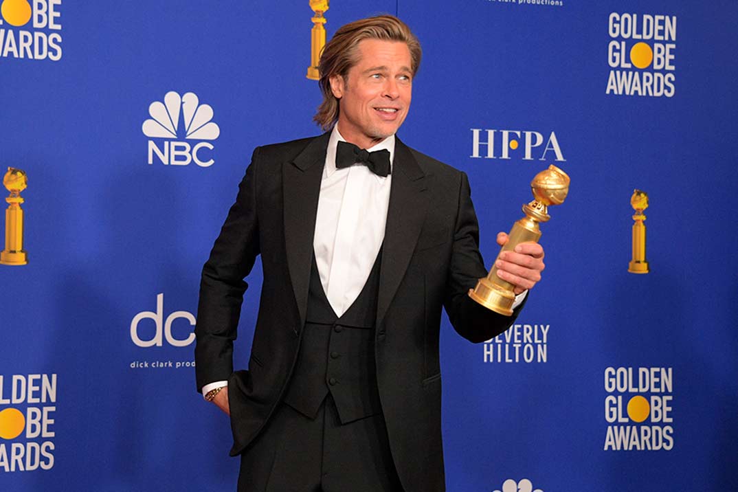 Lo mejor del discurso de Brad Pitt en los Globos de Oro 2020: la cara de Jennifer Aniston