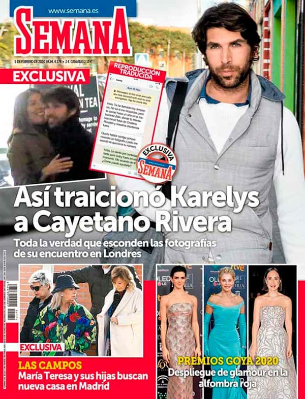 Karelys Rodríguez traición Cayetano Rivera - Revista Semana