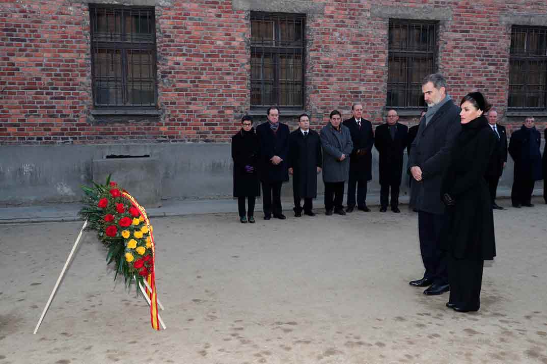 Reyes Felipe y Letizia - Auschwitz-Birkenau © Casa S.M. El Rey