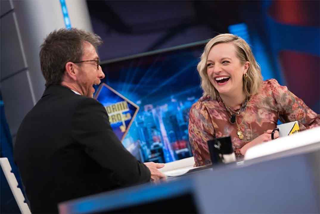 Pablo Motos y Elisabeth Moss - El Hormiguero © Instagram