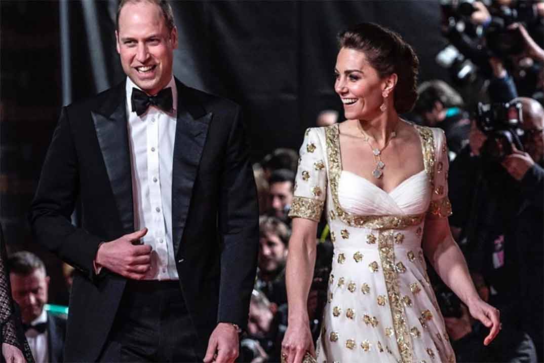 Kate Middleton se viste de princesa en los Premios Bafta