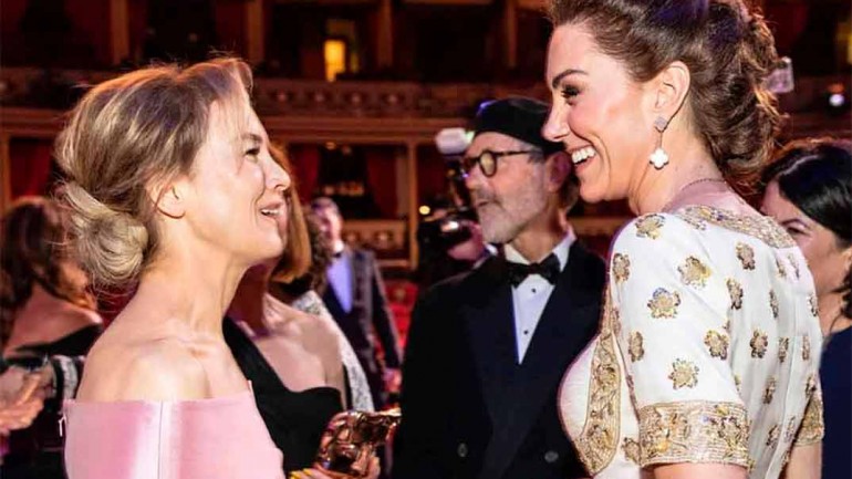 Kate Middleton con Renee Zellwegger - Premios Bafta 2020 © kesingtonroyal/Instagram