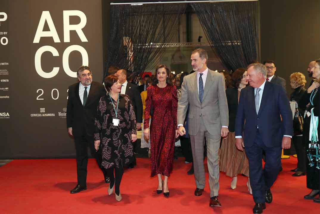 Reyes Felipe y Letizia - ARCO 2020 © Casa S.M. El Rey