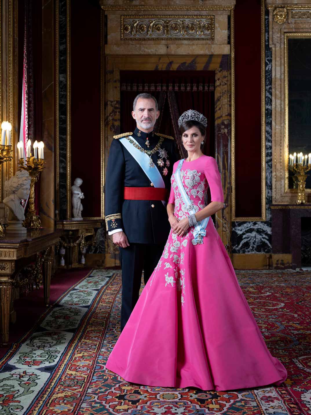 Reyes Felipe y Letizia (Estela de Castro) © Casa de S.M. el Rey