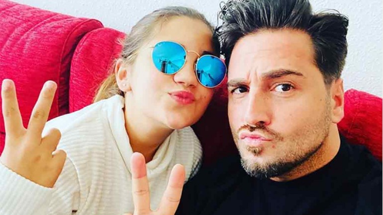 David Bustamante con su hija Daniella © Instagram