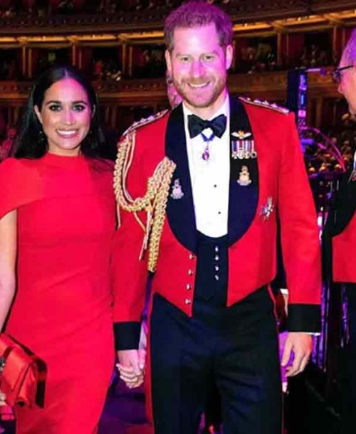 El espectacular vestido rojo de Meghan Markle antes del Megxit