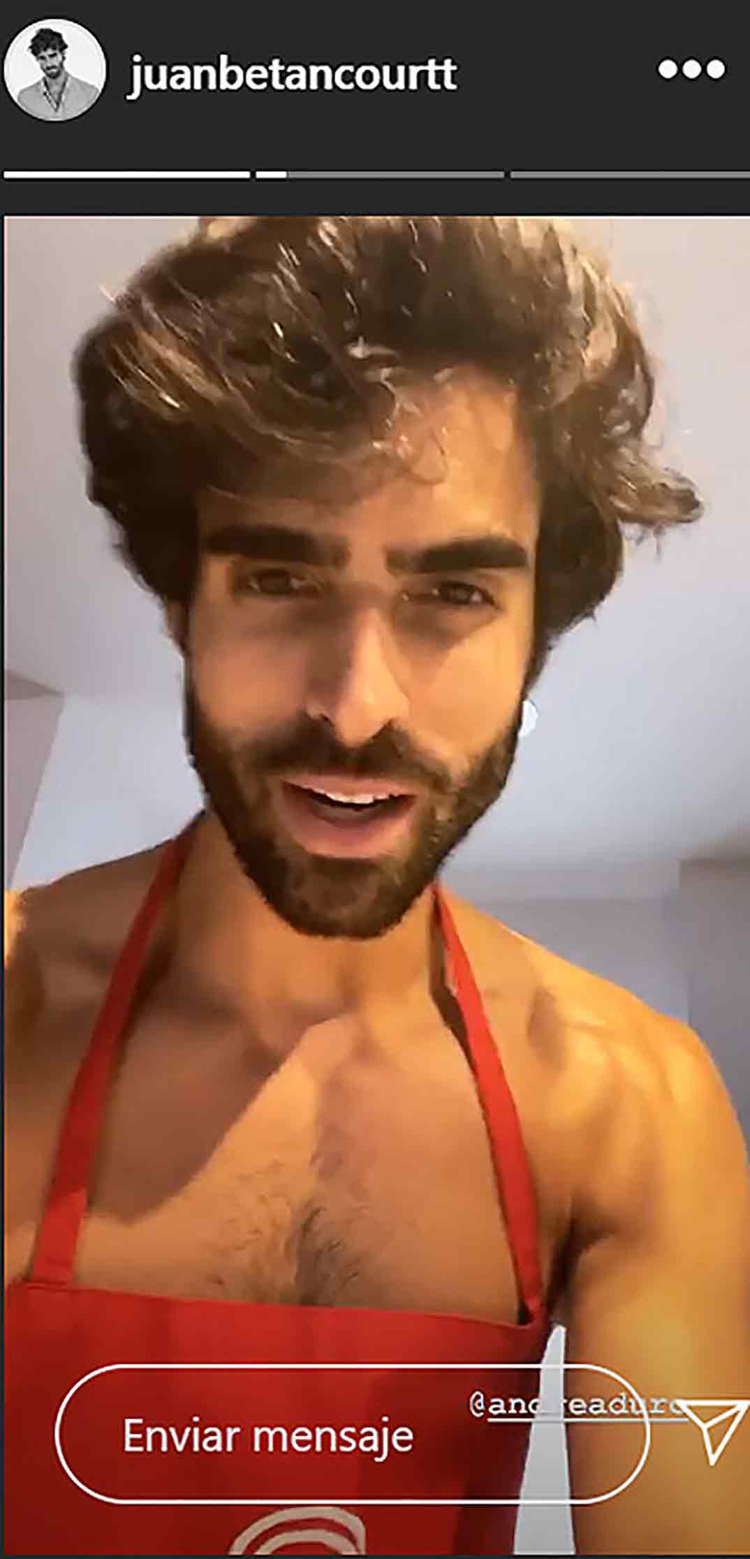 Juan Betancourt © Stories/Instagram