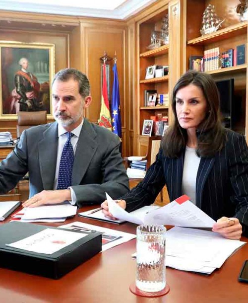 Así teletrabajan los reyes Felipe y Letizia