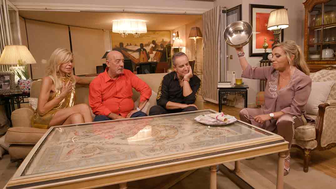 Carmen Borrego, Bibiana Fernández, Dioni y Víctor Sandoval - Ven a cenar conmigo. Gourmet Edition © Mediaset