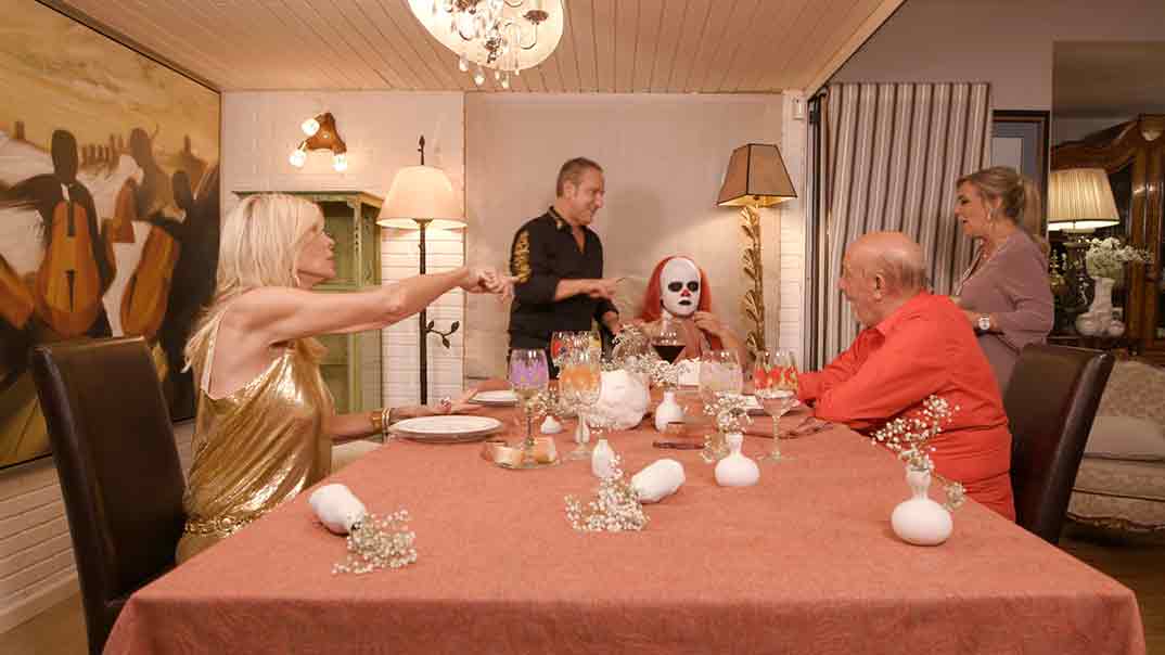 Carmen Borrego, Bibiana Fernández, Dioni y Víctor Sandoval - Ven a cenar conmigo. Gourmet Edition © Mediaset