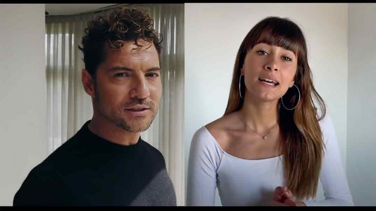David Bisbal y Atiana videoclip Si tu la quieres