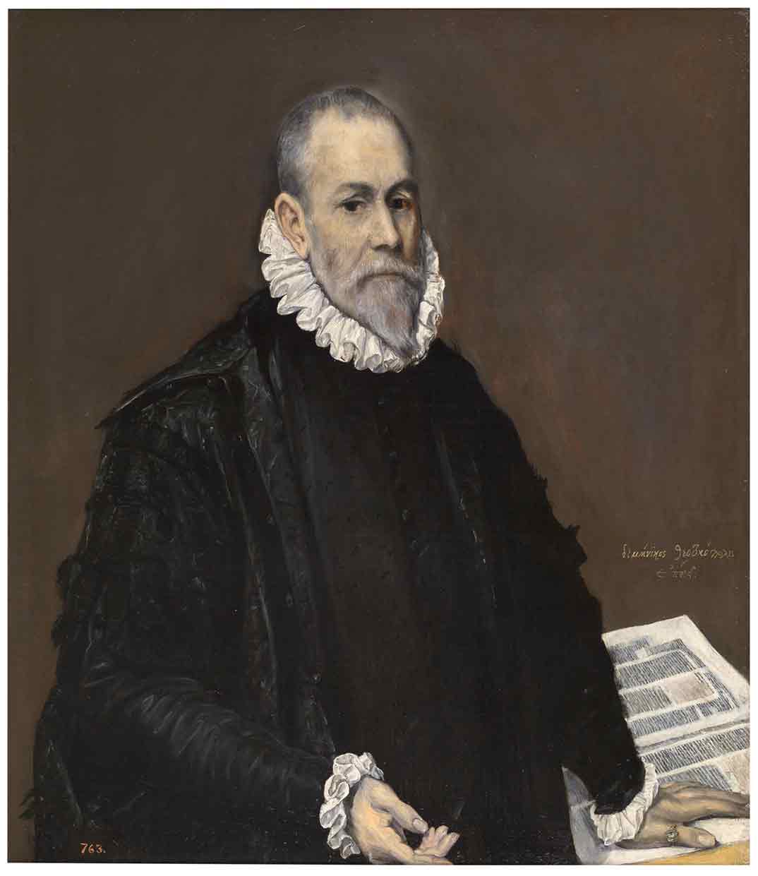 Retrato de un médico, El Greco. Museo Nacional del Prado