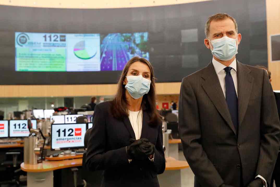 ​Los Reyes Felipe y Letizia visitan la Agencia de Seguridad y Emergencias Madrid 112© Casa S.M. El Rey