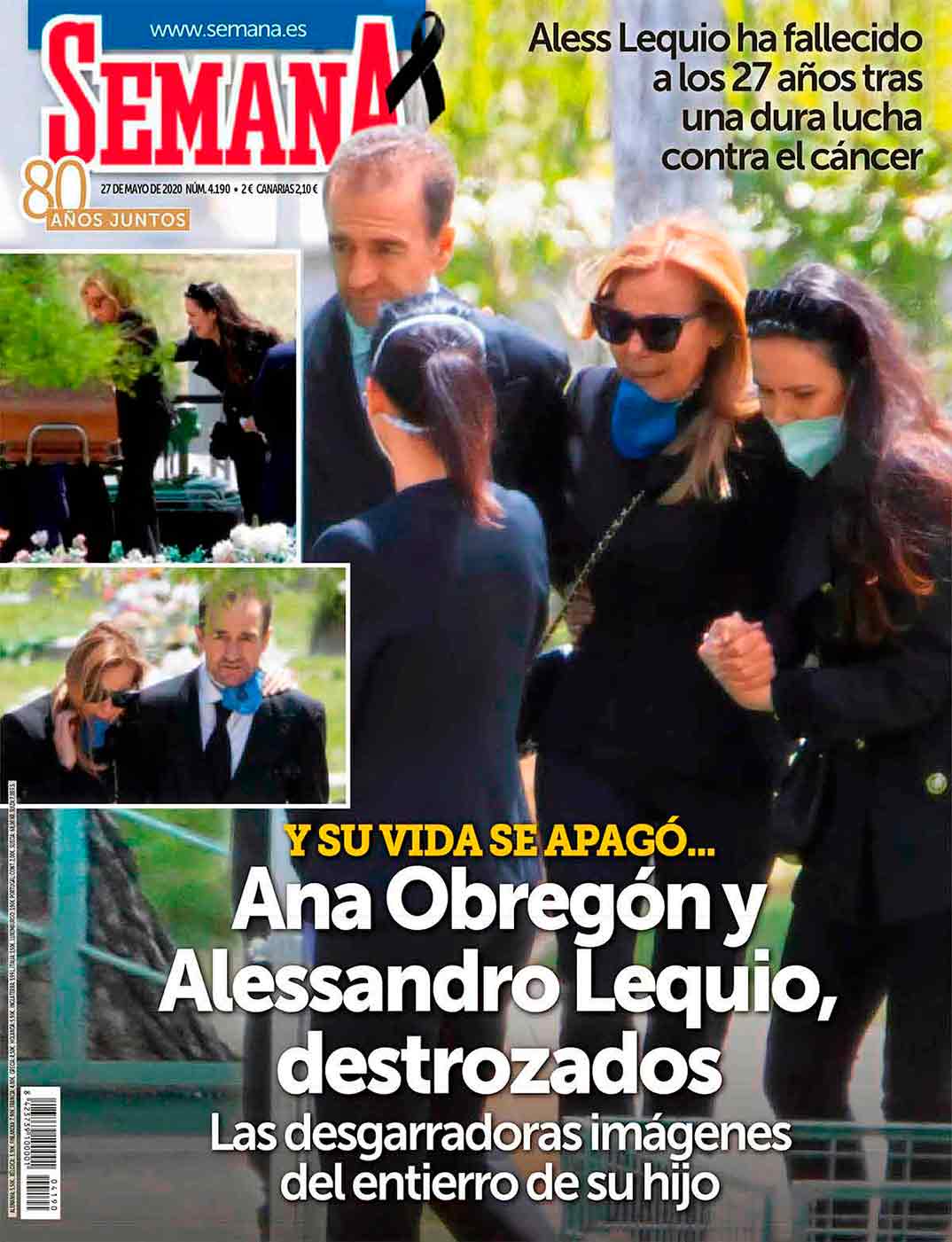 Ana Obregón Alessandro Lequio - Entierro Alex Lequio - Semana