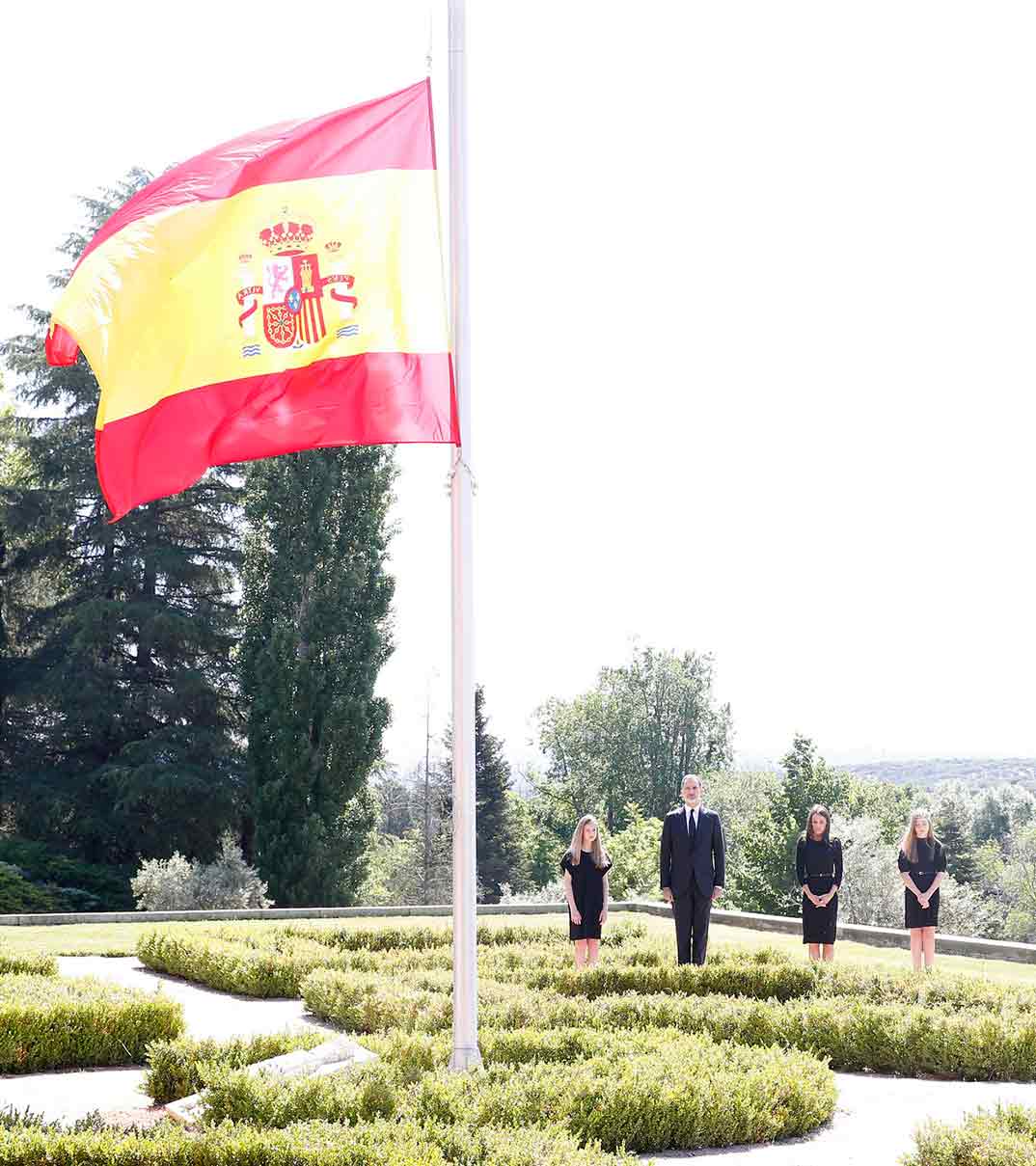 Reyes Felipe y Letizia con la Princesa Leonor y la Infanta Sofía © Casa S.M. El Rey