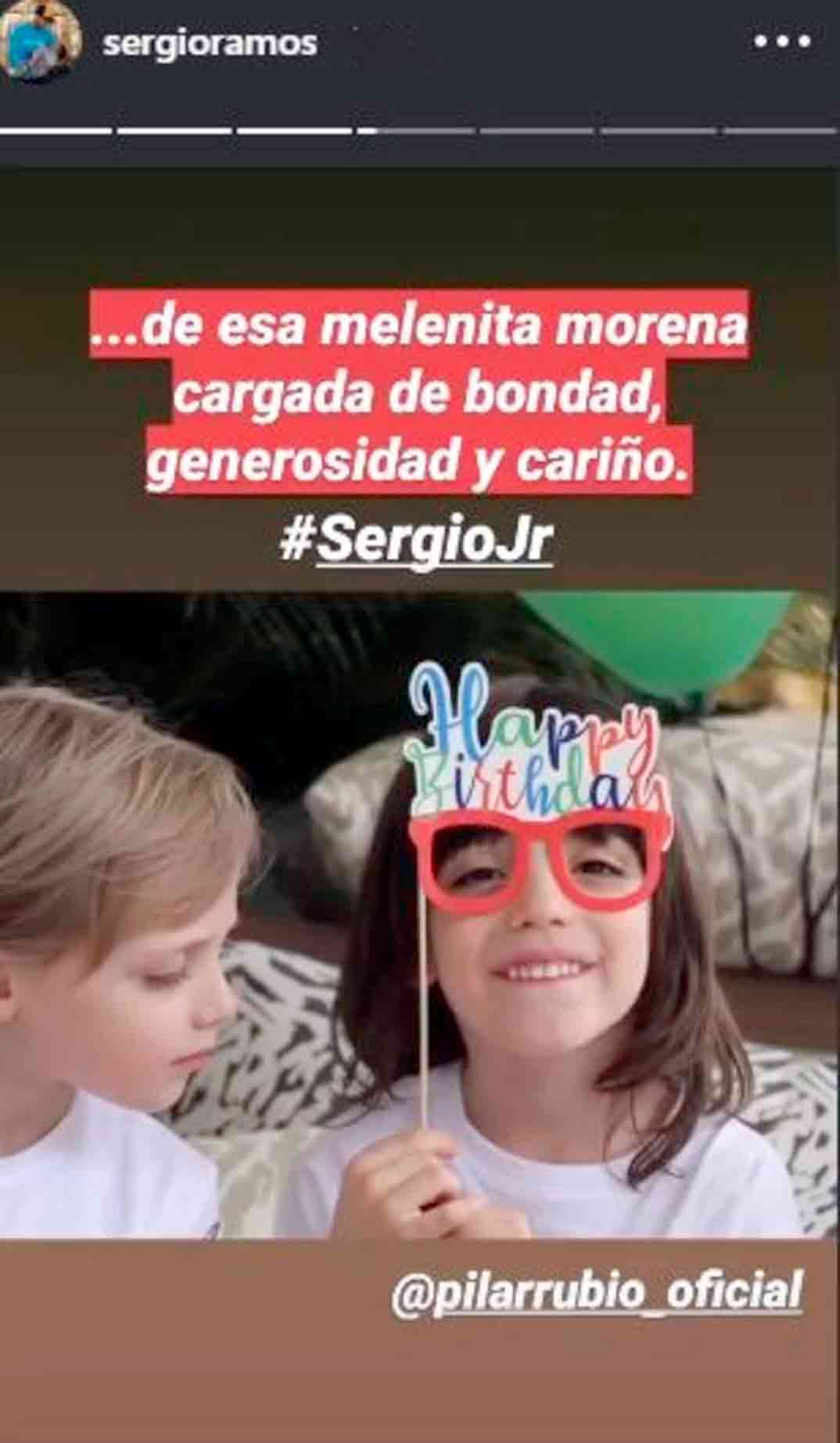 Sergio Ramos hijo cumple © Redes Sociales