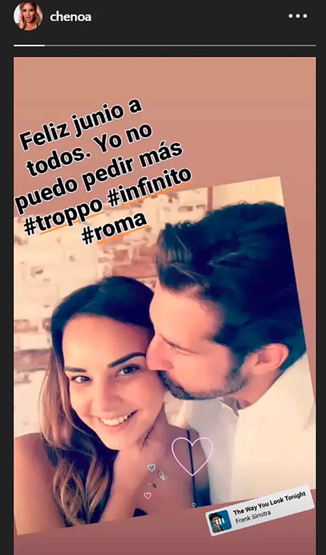 Chenoa con su novio Miguel Sánchez Encinas © Instagram