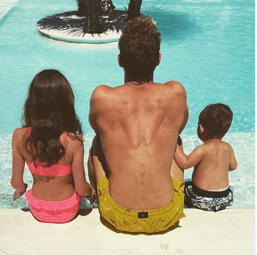 David Bisbal con sus hijos © Instagram