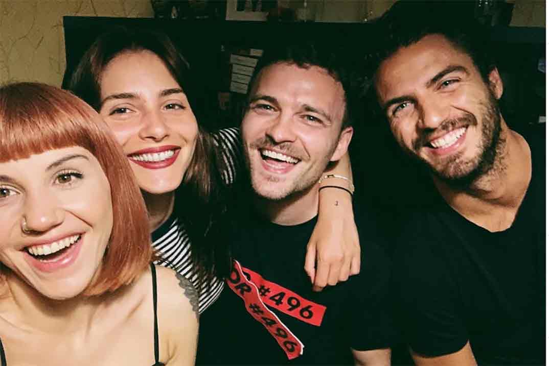 Andrea Duro, Angy Fernández, Maxi Iglesias y Adam Jezierski © Instagram