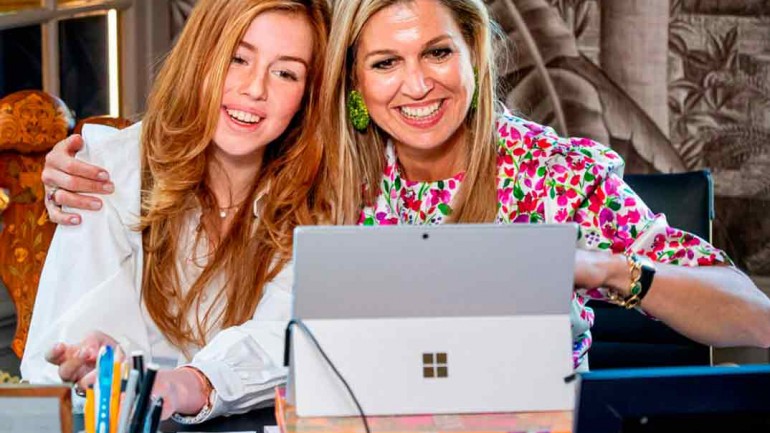 Máxima de Holanda preocupada por el polémico video viral de su hija Alexia