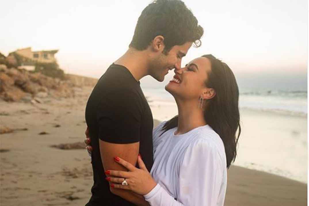 Demi Lovato y Max Ehrich © Redes Sociales