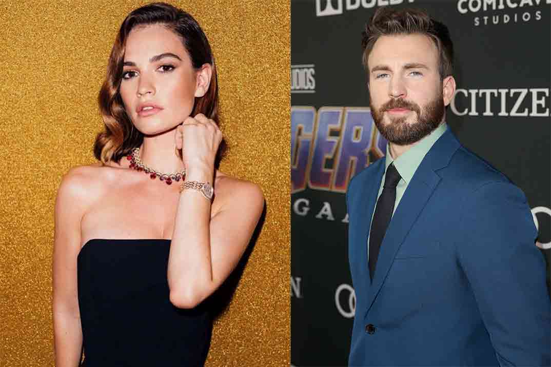 Lily James y Chris Evans… ¿Nueva pareja sorpresa en Hollywood?