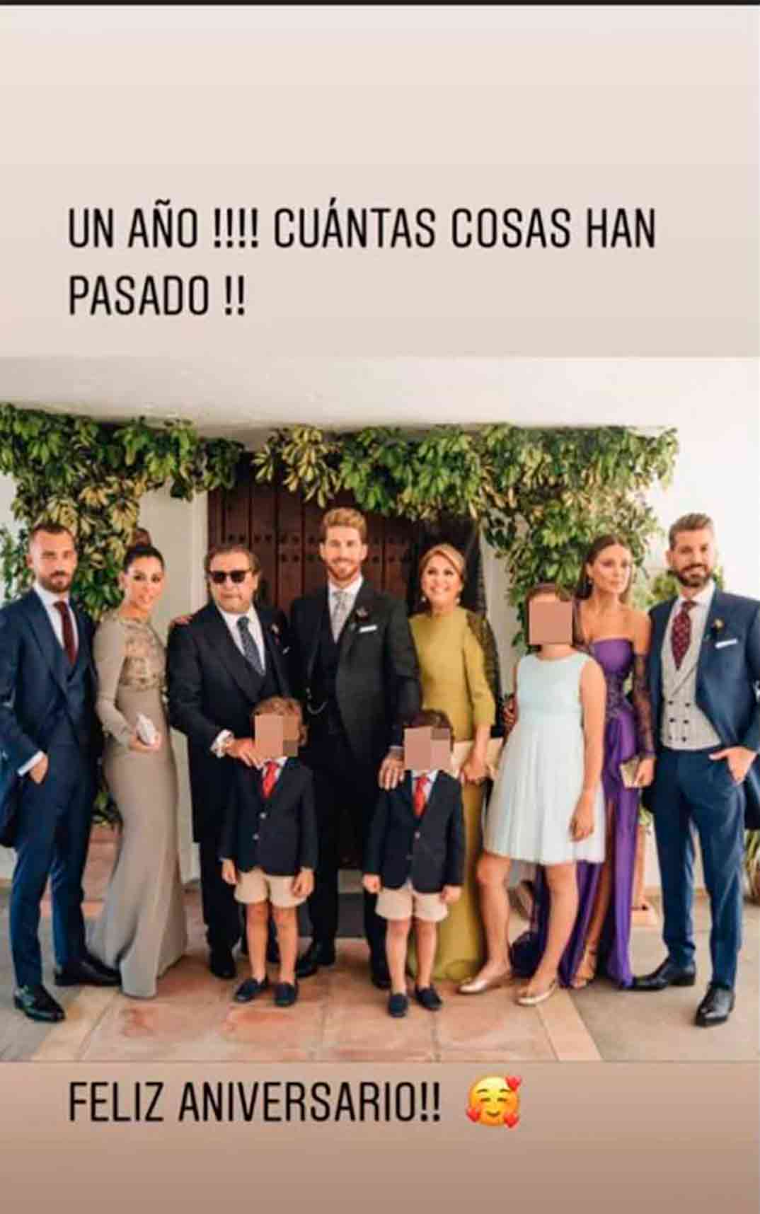 Lorena Gómez Boda Sergio Ramos Pilar Rubio © Instagram