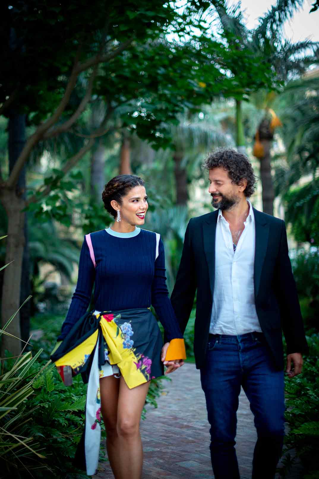 Juana Acosta con su novio © Festival de Cine de Málaga