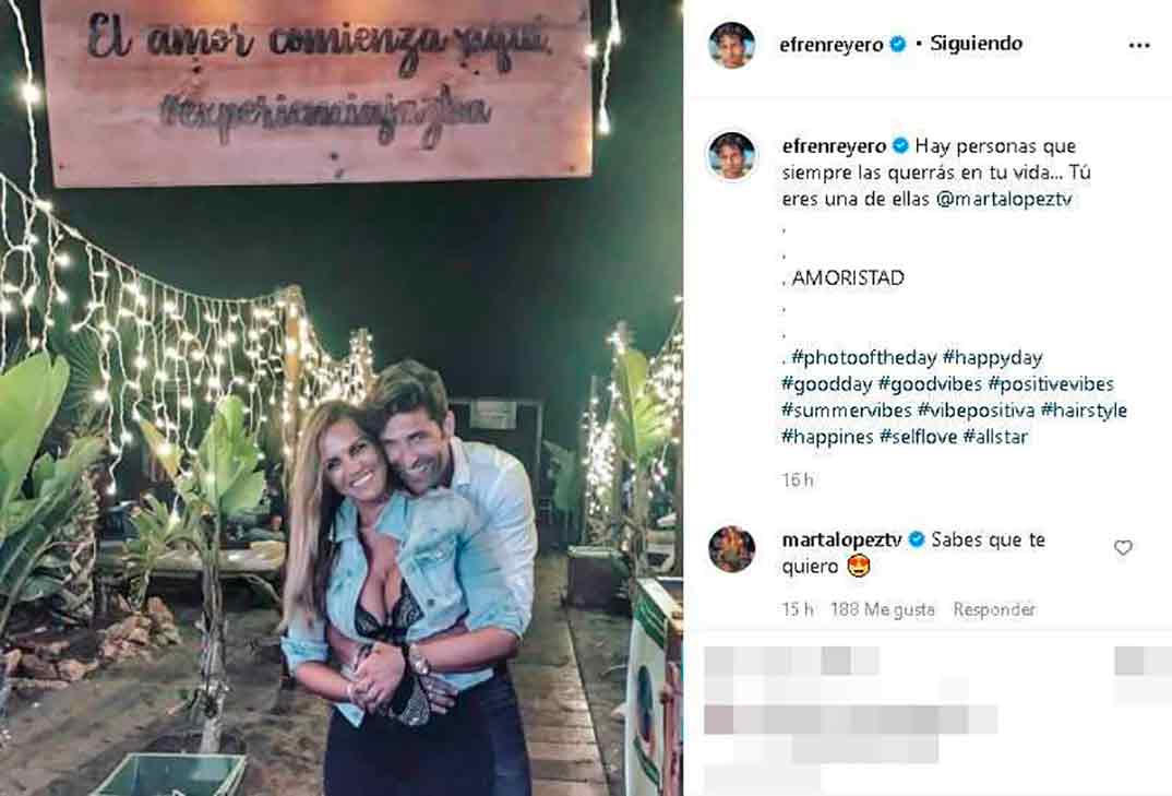 Efrén Reyero y Marta López © Instagram