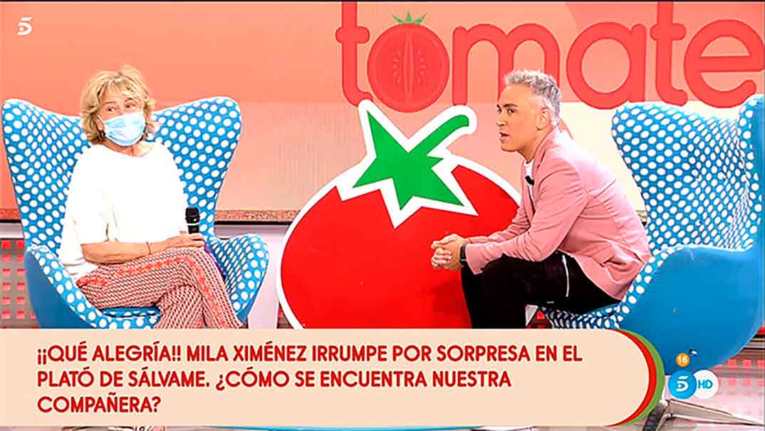 Mila Ximénez y Kiko Hernández - Sálvame © Telecinco