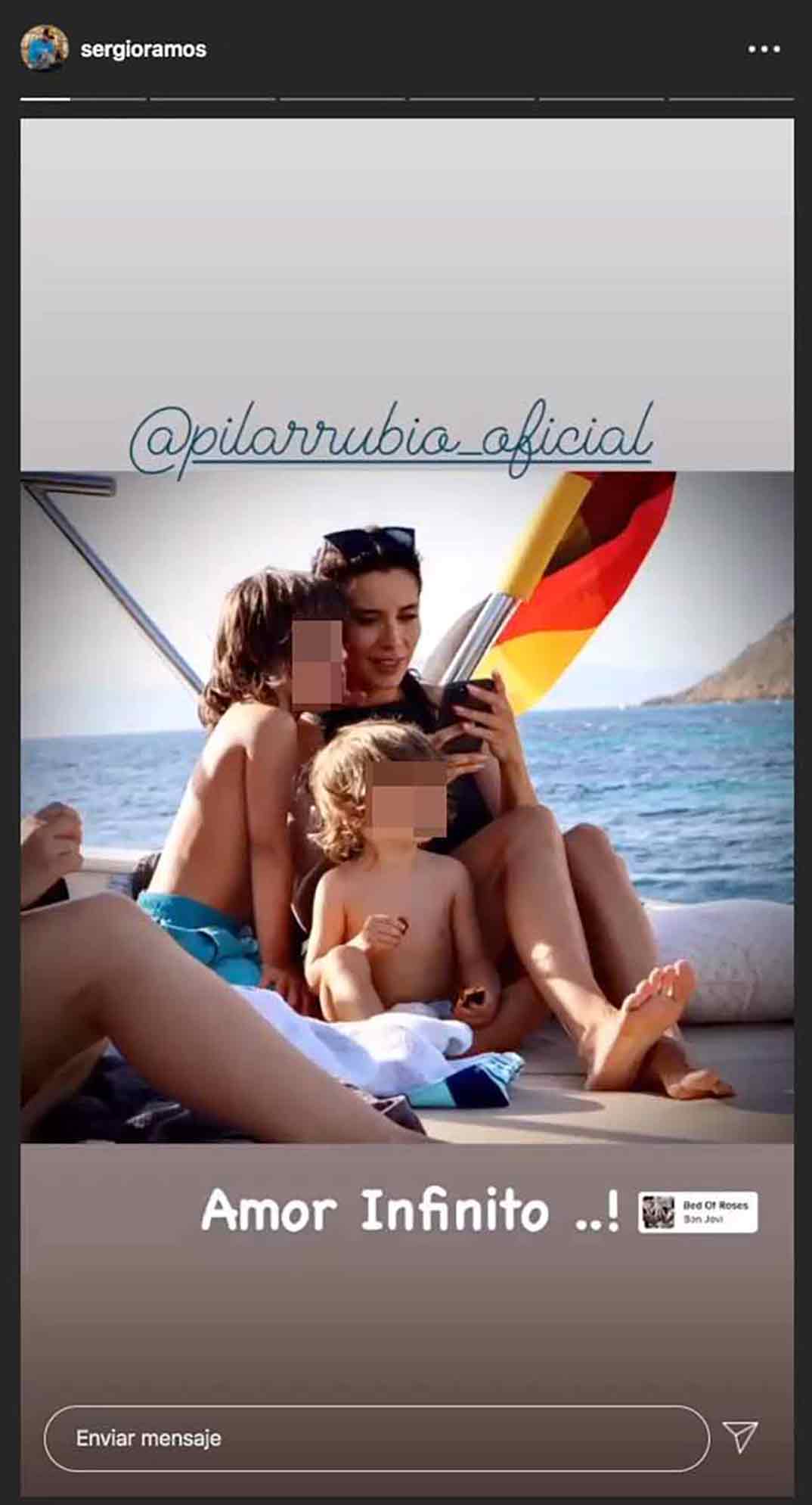 Pilar Rubio y Sergio Ramos © Instagram