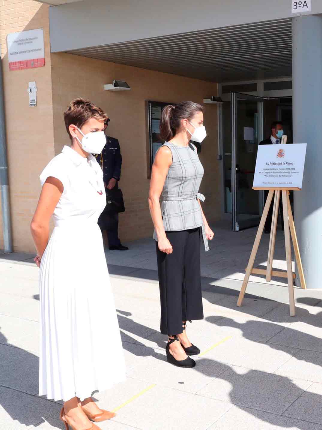 Reina Letizia - Inauguración curso escolar 2020/21 - Navarra © Casa S.M. El Rey