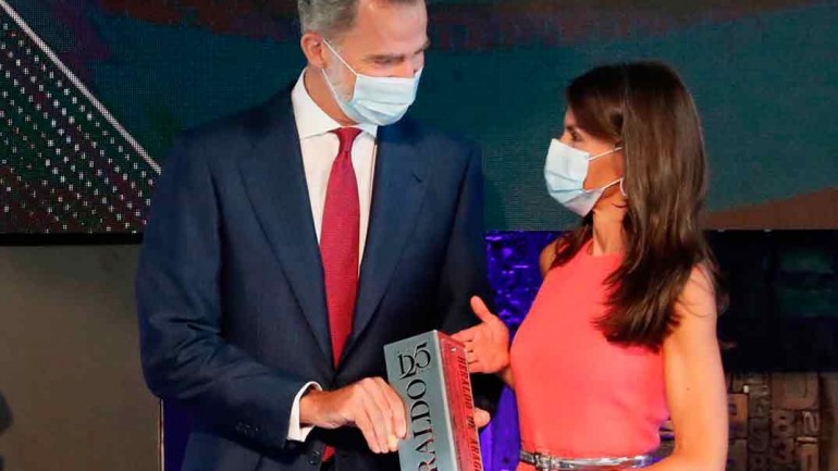 La reina Letizia recicla el vestido de su encuentro con Melania Trump