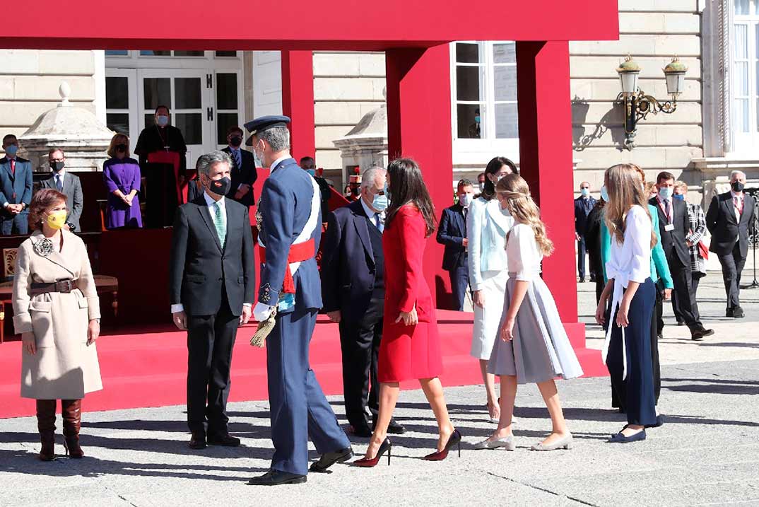 Reyes Felipe y Letizia, princesa Leonor e infanta Sofía - Día de la Fiesta Nacional © Casa S.M. El Rey